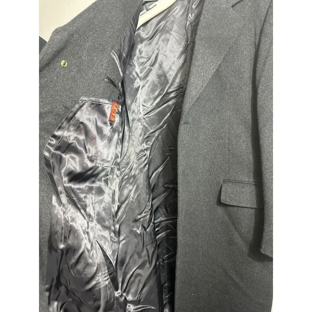 HARWELL’s Wool Cashmere Blend Double-Breasted Over Coat VTG  Size 44